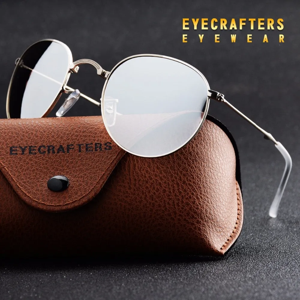 Portable  Retro Vintage Driving Mirrored Unisex Sunglasses