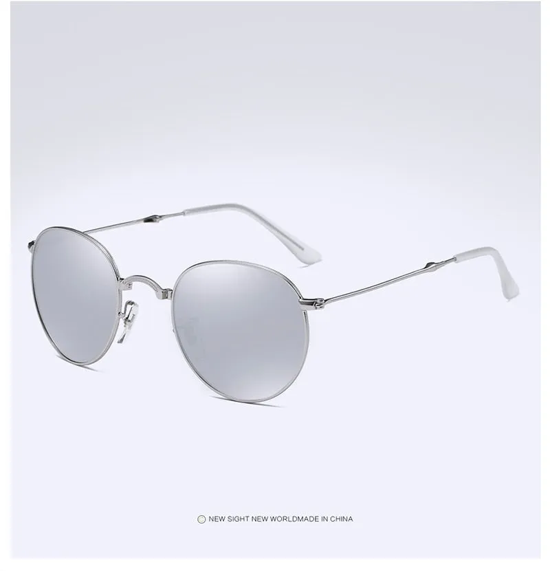 Portable  Retro Vintage Driving Mirrored Unisex Sunglasses