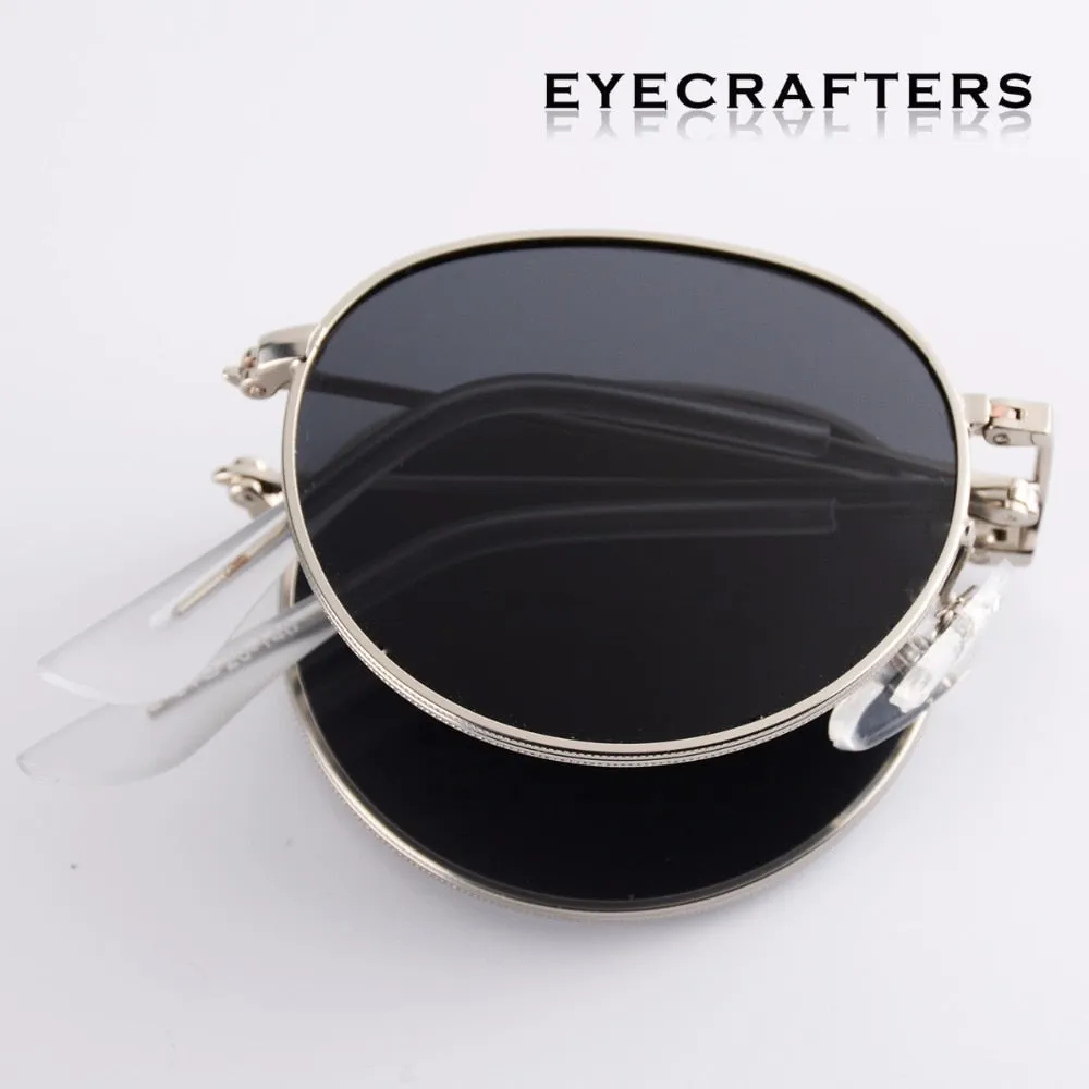 Portable  Retro Vintage Driving Mirrored Unisex Sunglasses