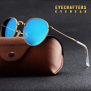 Portable  Retro Vintage Driving Mirrored Unisex Sunglasses