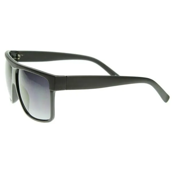 Retro Mens Super Flat Top Horned Rim Sunglasses 8493