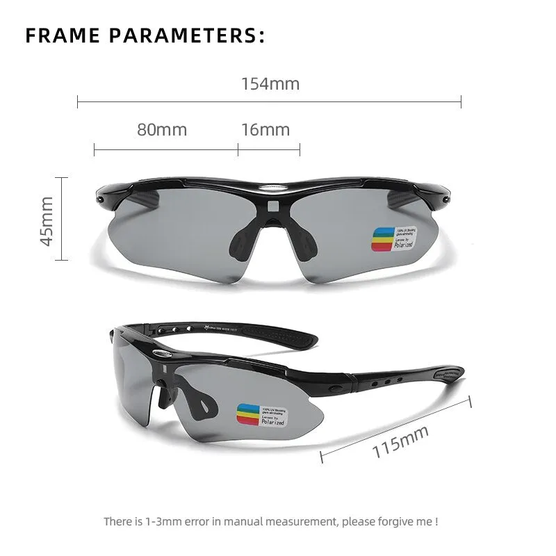 Reven Jate Men's Semi Rim Rectangle Goggle Tr 90 Sunglasses 0089