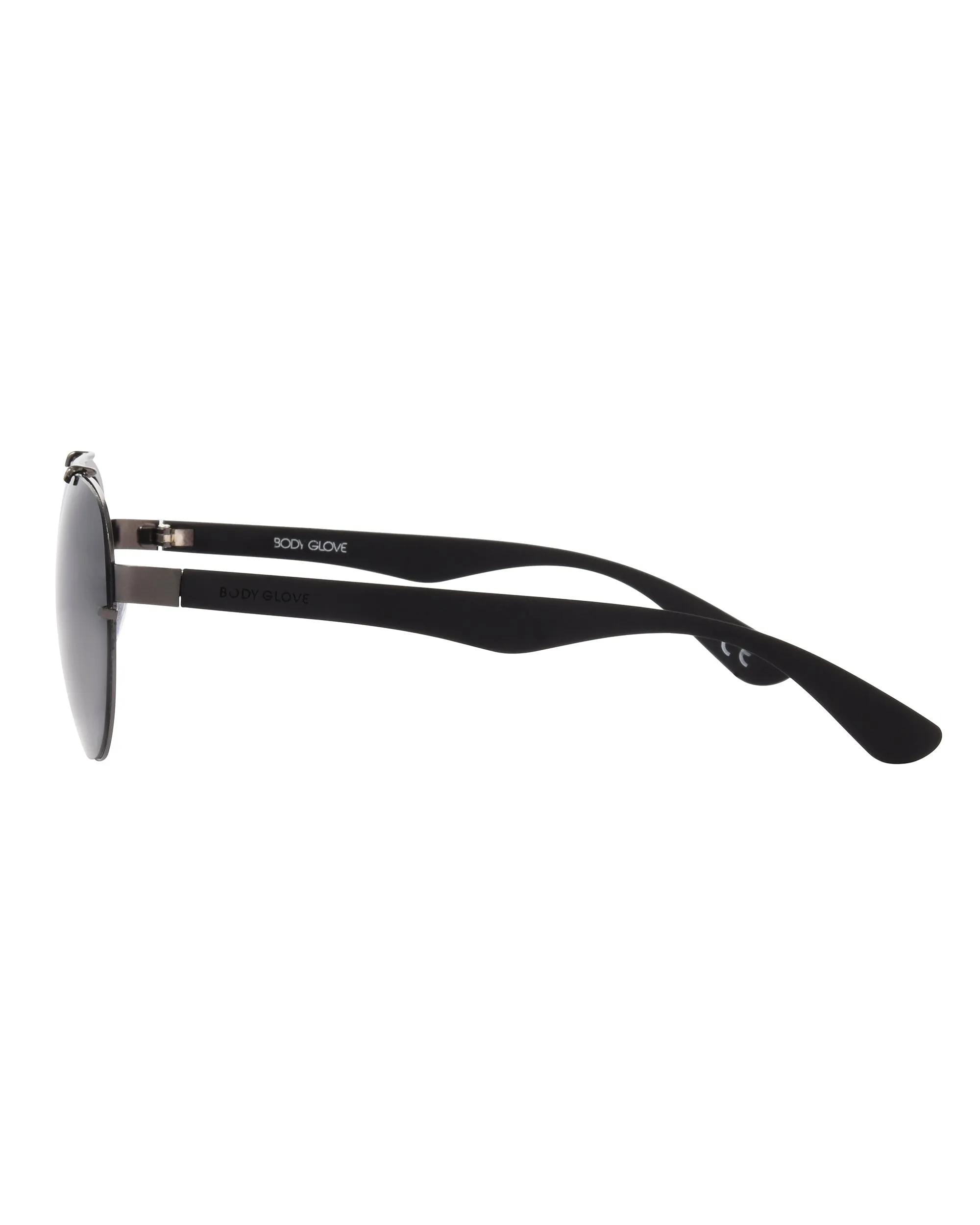 Rush Polarized Aviator Sunglasses - Gunmetal/Black