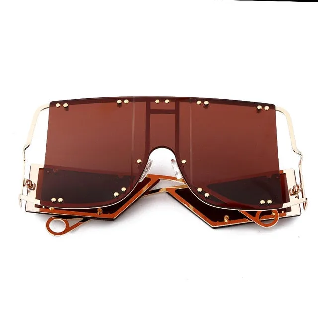 Ryn- Oversized Rimless Sunglasses
