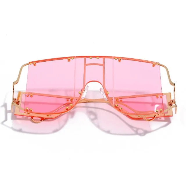 Ryn- Oversized Rimless Sunglasses