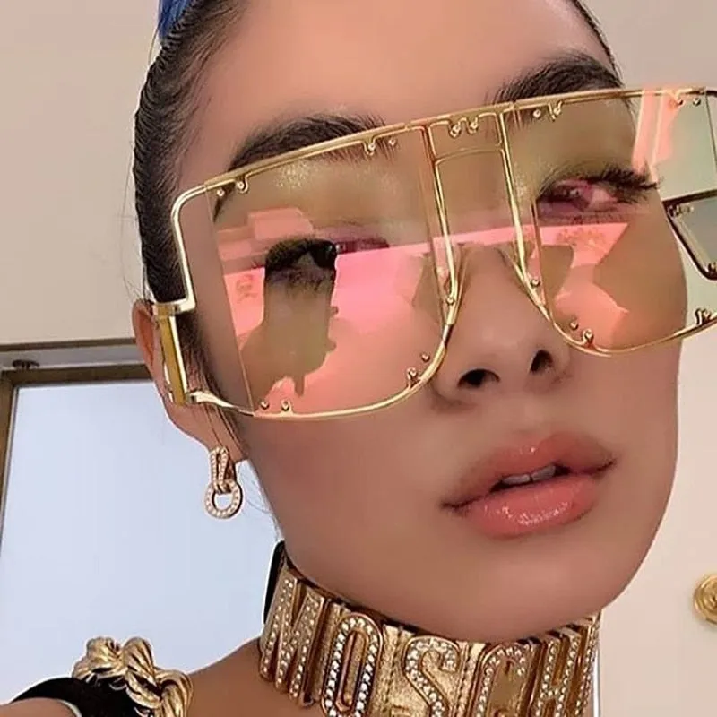 Ryn- Oversized Rimless Sunglasses