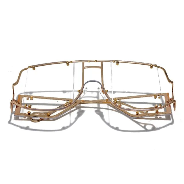 Ryn- Oversized Rimless Sunglasses