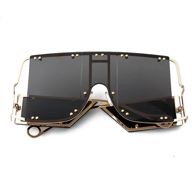 Ryn- Oversized Rimless Sunglasses