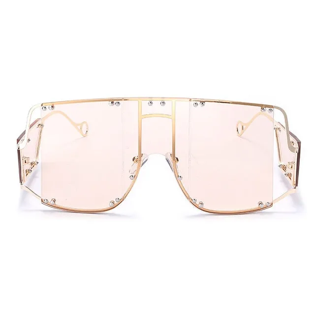 Ryn- Oversized Rimless Sunglasses