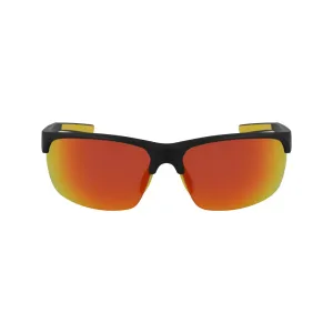Semi-Rim Wrap Sunglasses - Black