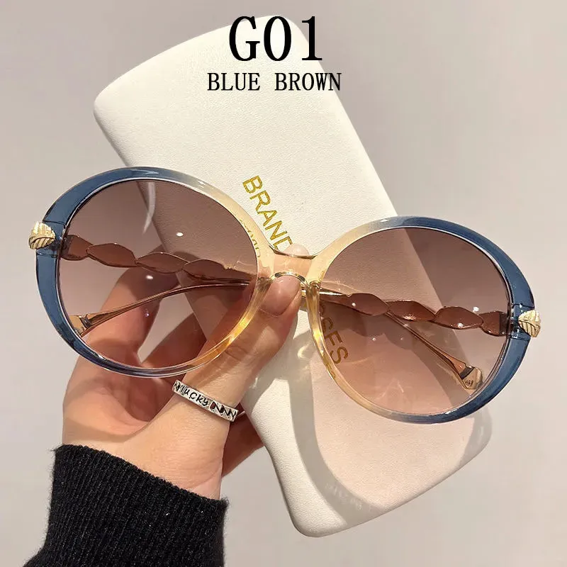 Shania's Round Sunglasses Oversized Vintage Shades