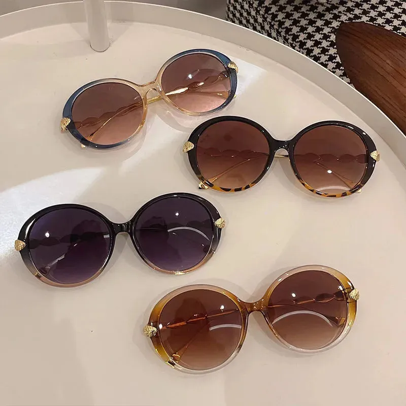 Shania's Round Sunglasses Oversized Vintage Shades