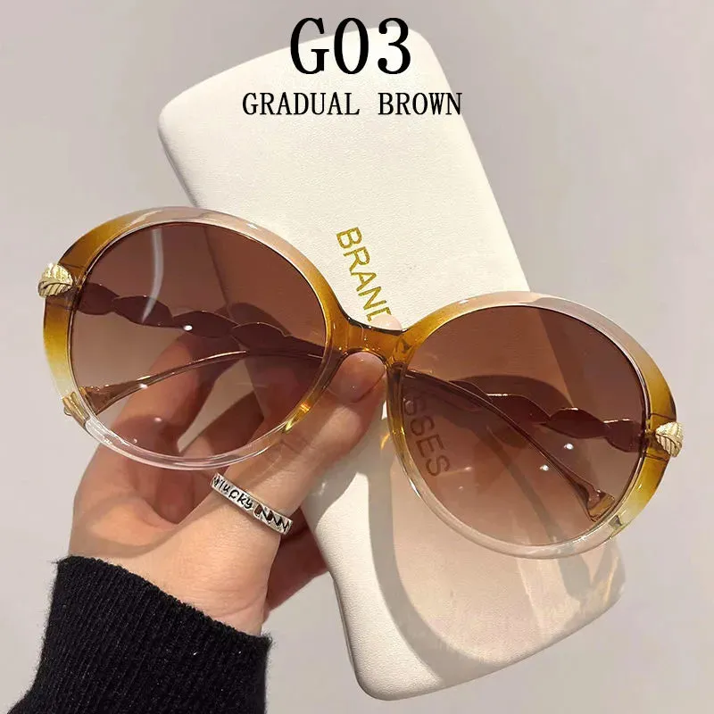 Shania's Round Sunglasses Oversized Vintage Shades