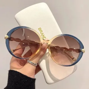 Shania's Round Sunglasses Oversized Vintage Shades