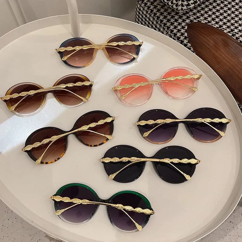 Shania's Round Sunglasses Oversized Vintage Shades