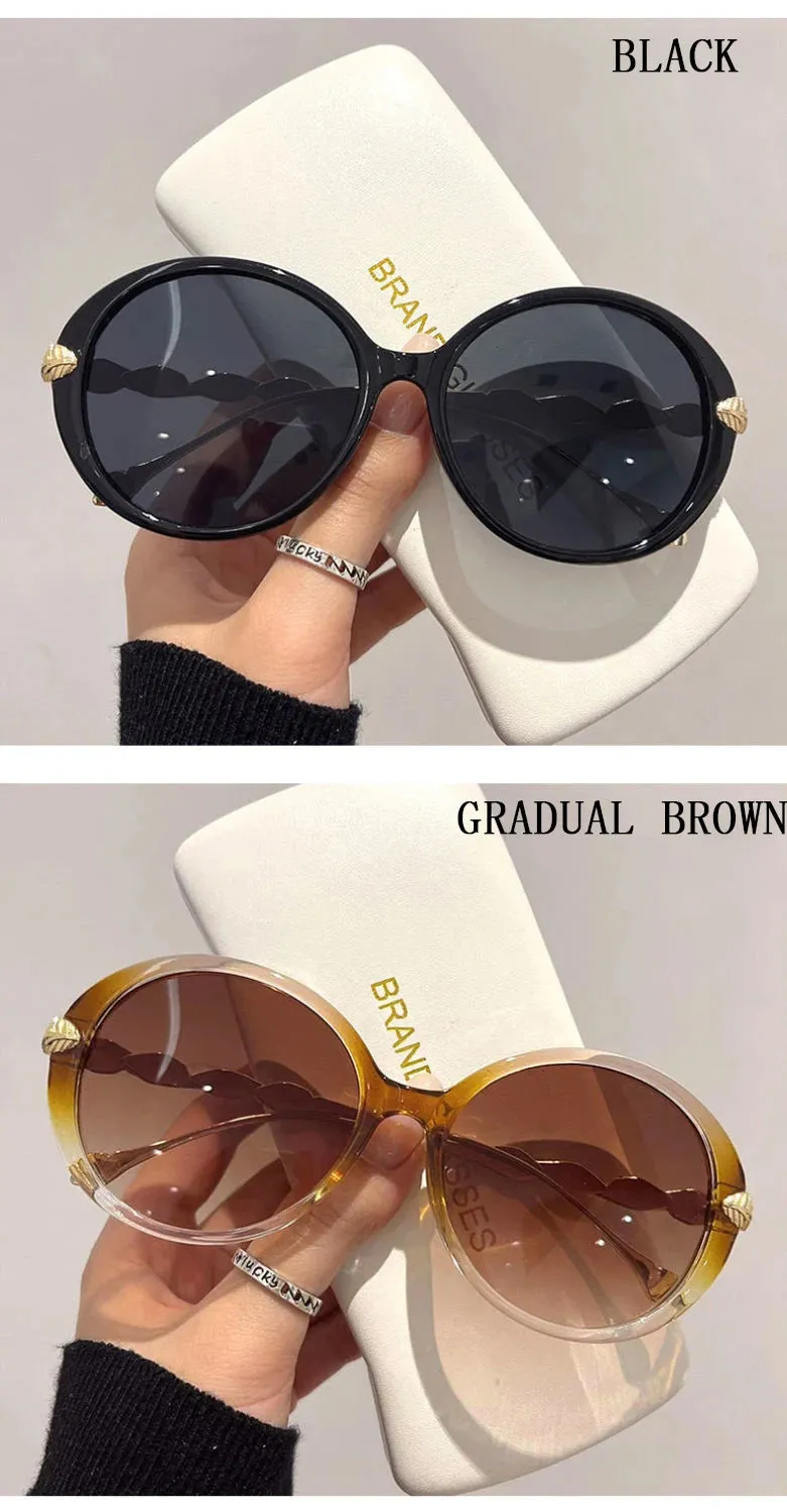 Shania's Round Sunglasses Oversized Vintage Shades