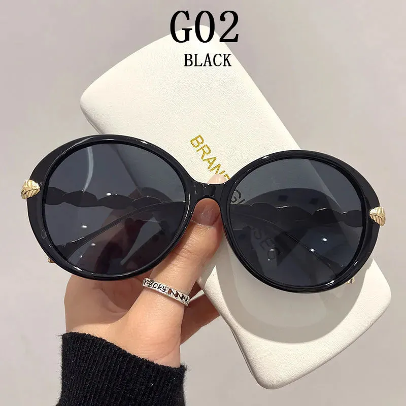 Shania's Round Sunglasses Oversized Vintage Shades