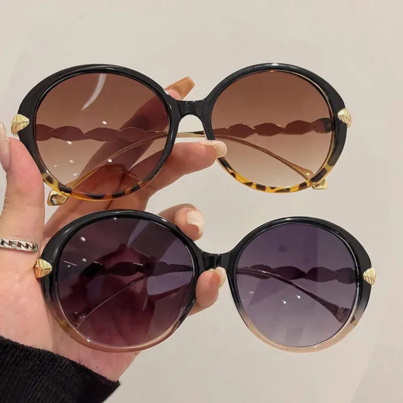 Shania's Round Sunglasses Oversized Vintage Shades