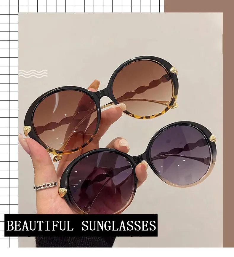 Shania's Round Sunglasses Oversized Vintage Shades