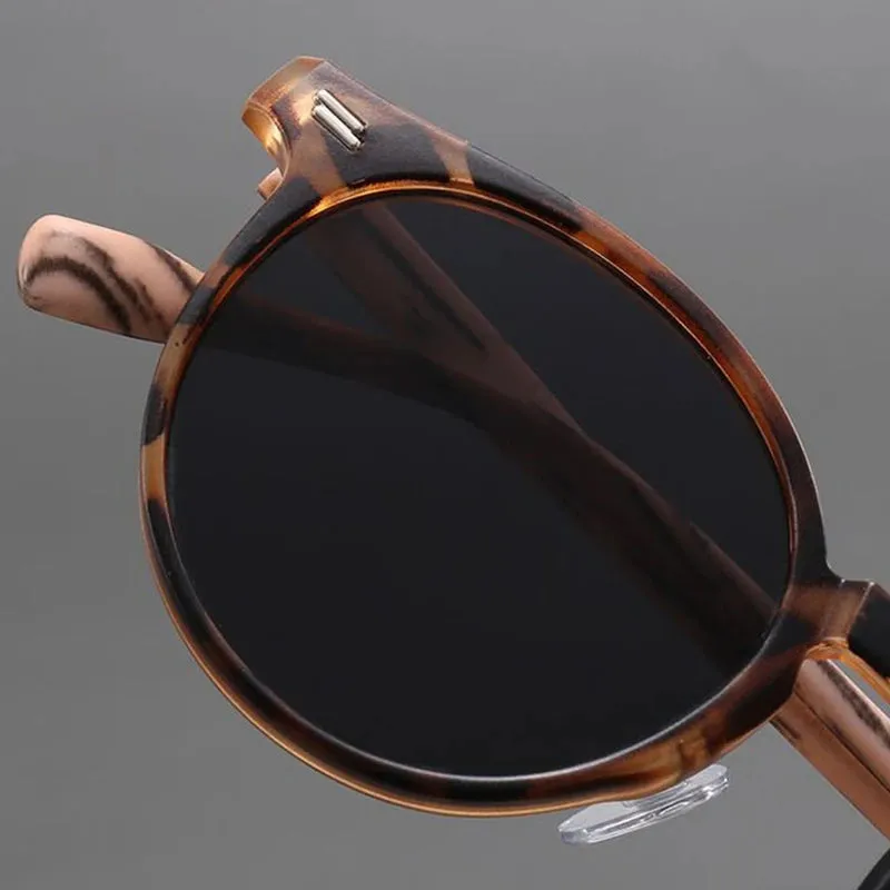 Sleek UV400 Circle Sunglasses
