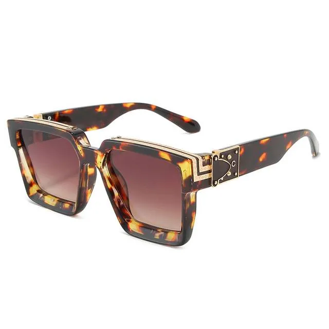 Spill Your Tea Retro Square Sunglasses