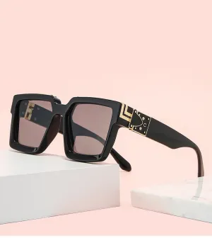 Spill Your Tea Retro Square Sunglasses