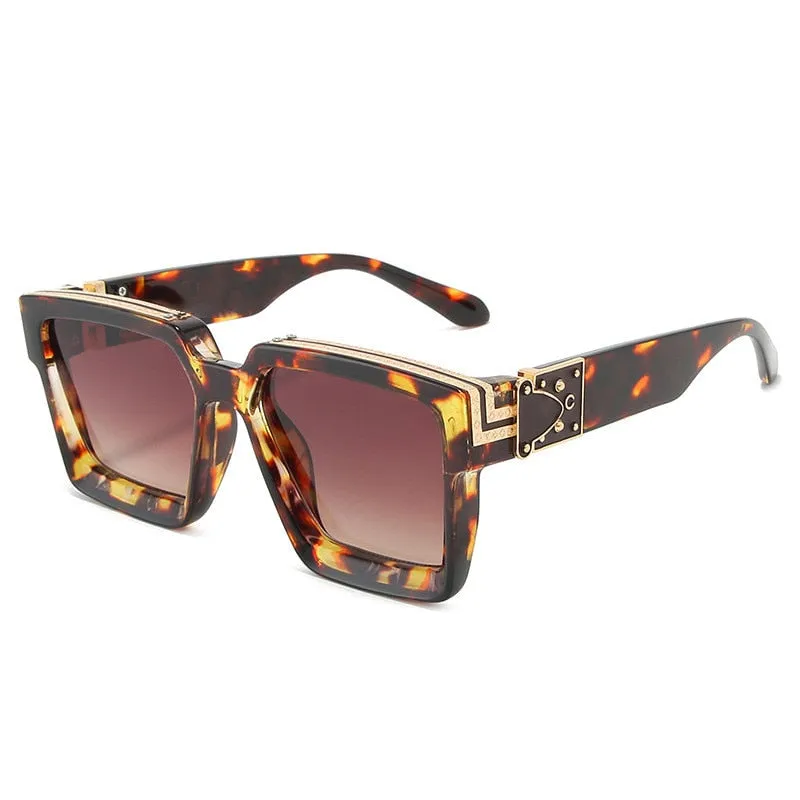Spill Your Tea Retro Square Sunglasses