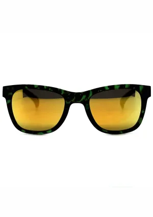 Square Mirror 2.0 Sunglasses in Green Tortoise/Gold