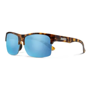 Suncloud Rambler Lite Sunglasses Matte Tortoise/Polarized Aqua Mirror