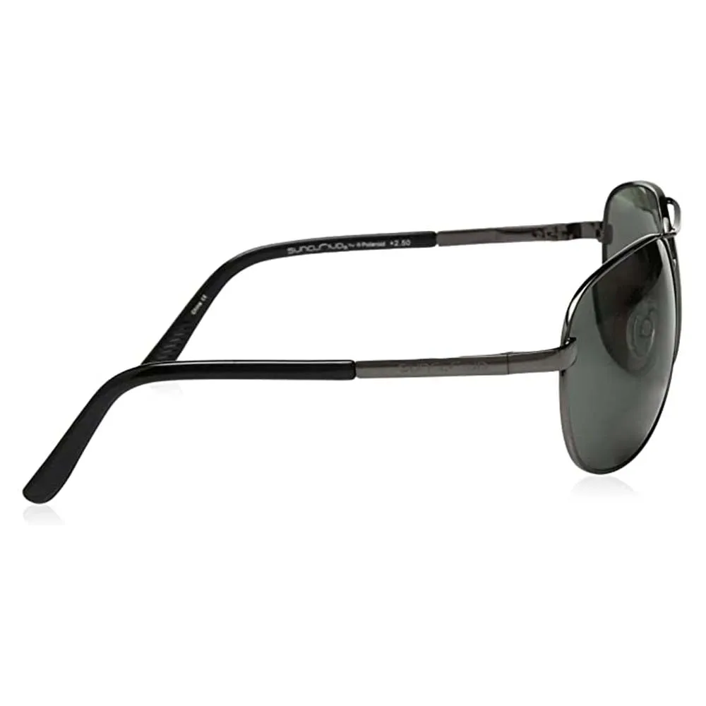 Suncloud Unisex Gunmetal Frame Gray Polycarbonate Lens Polarized Reader Sunglasses - S-AVPPGYGM200