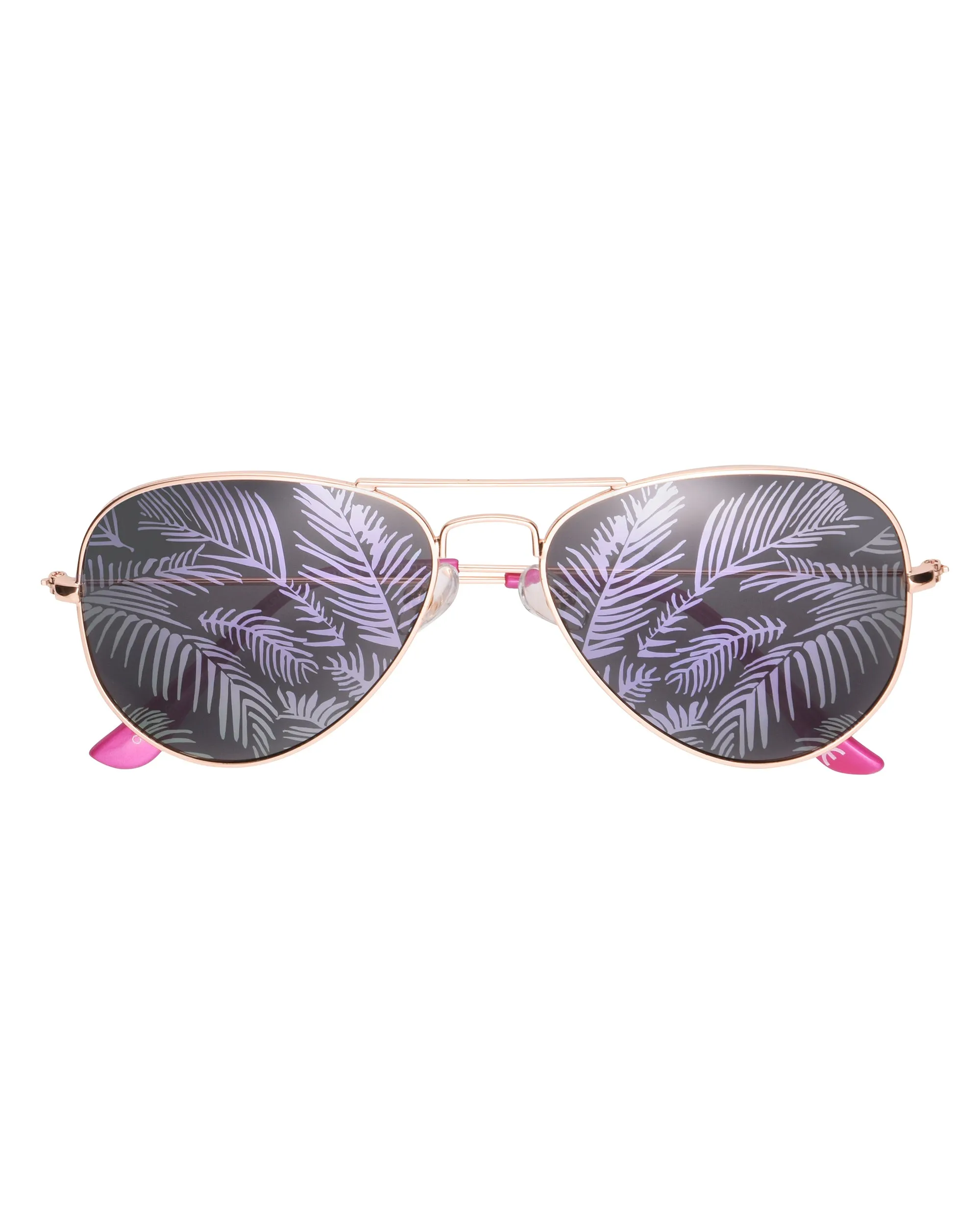 Tahiti Polarized Aviator Sunglasses - Rose Gold/Pink Pearl