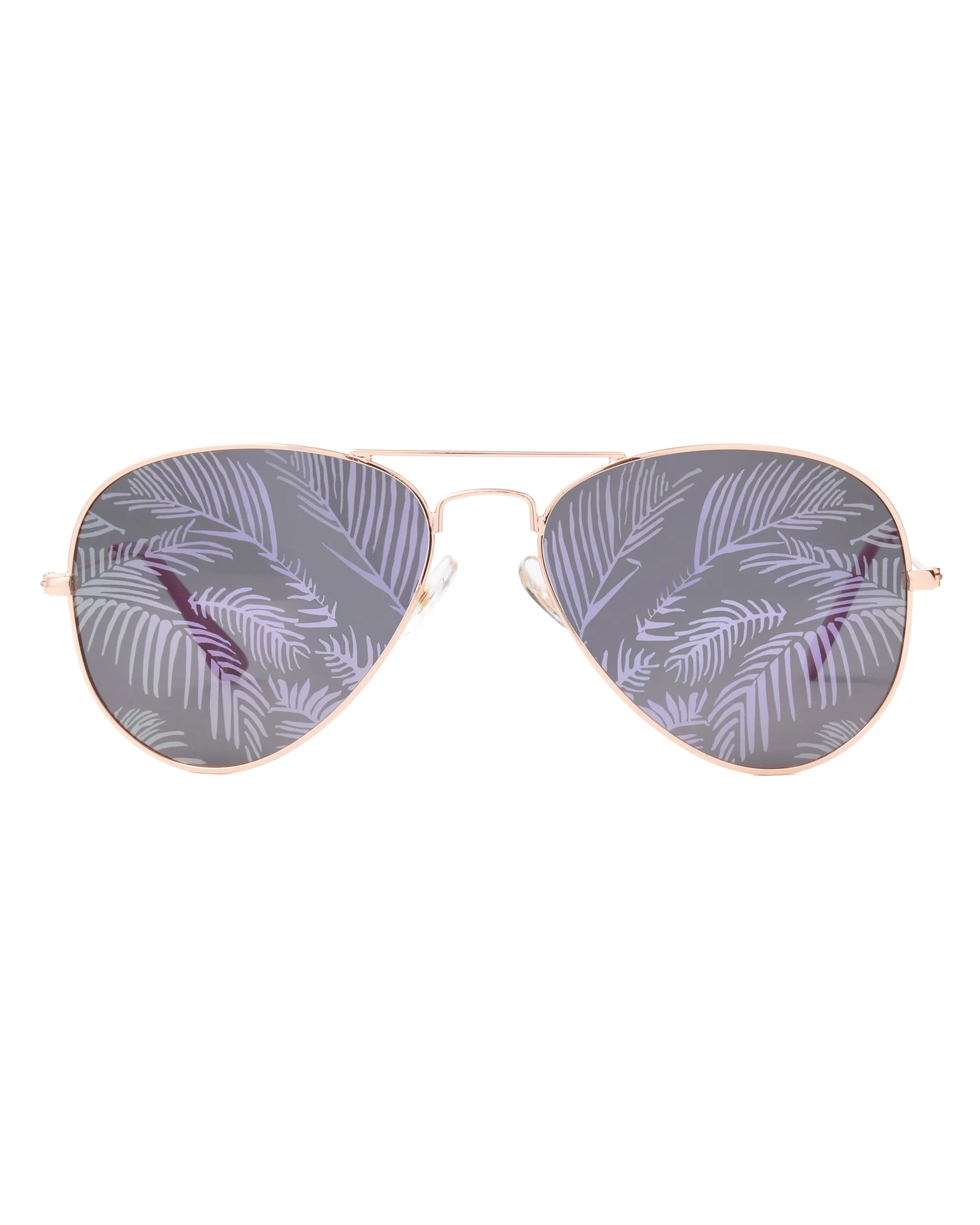 Tahiti Polarized Aviator Sunglasses - Rose Gold/Pink Pearl
