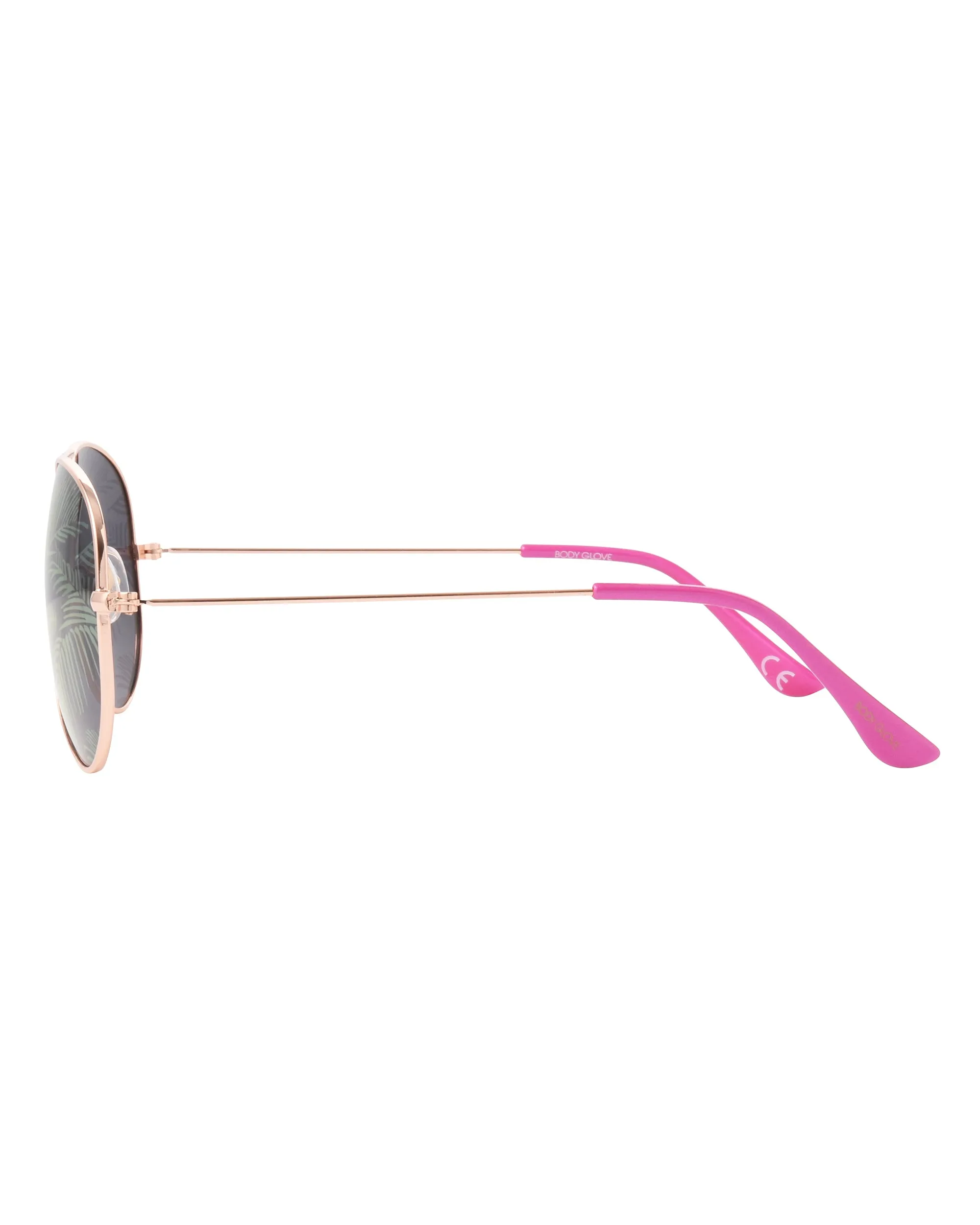 Tahiti Polarized Aviator Sunglasses - Rose Gold/Pink Pearl