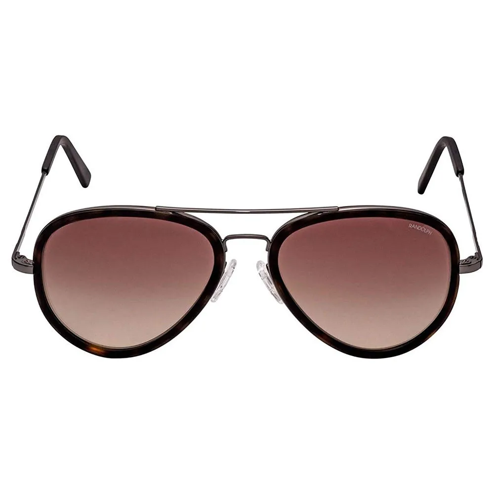 Unisex Concorde Fusion Black Gunmetal Frame Matte Dark Havana Lens Oval Full-Rim Sunglasses - CI004