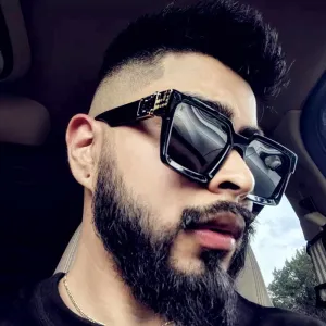 Unisex Square Designer Frame Retro Style Sunglasses