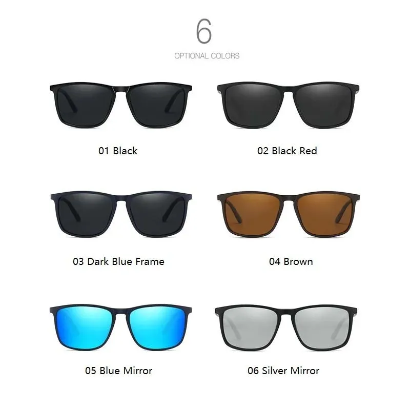 UV400 Polarized Sunglasses Unisex Travel Driving Anti-Glare TR90 Eyewear