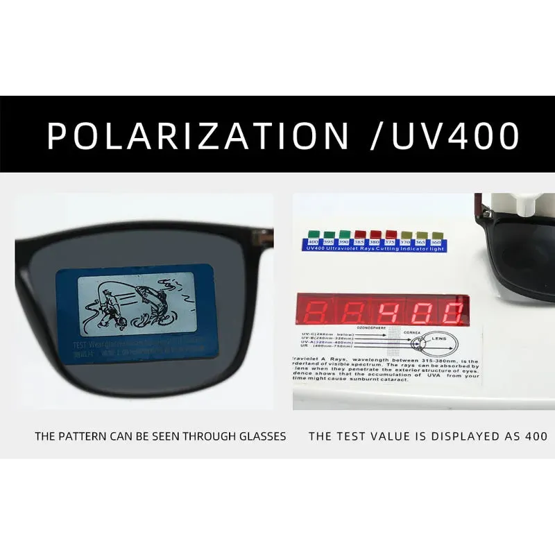 UV400 Polarized Sunglasses Unisex Travel Driving Anti-Glare TR90 Eyewear
