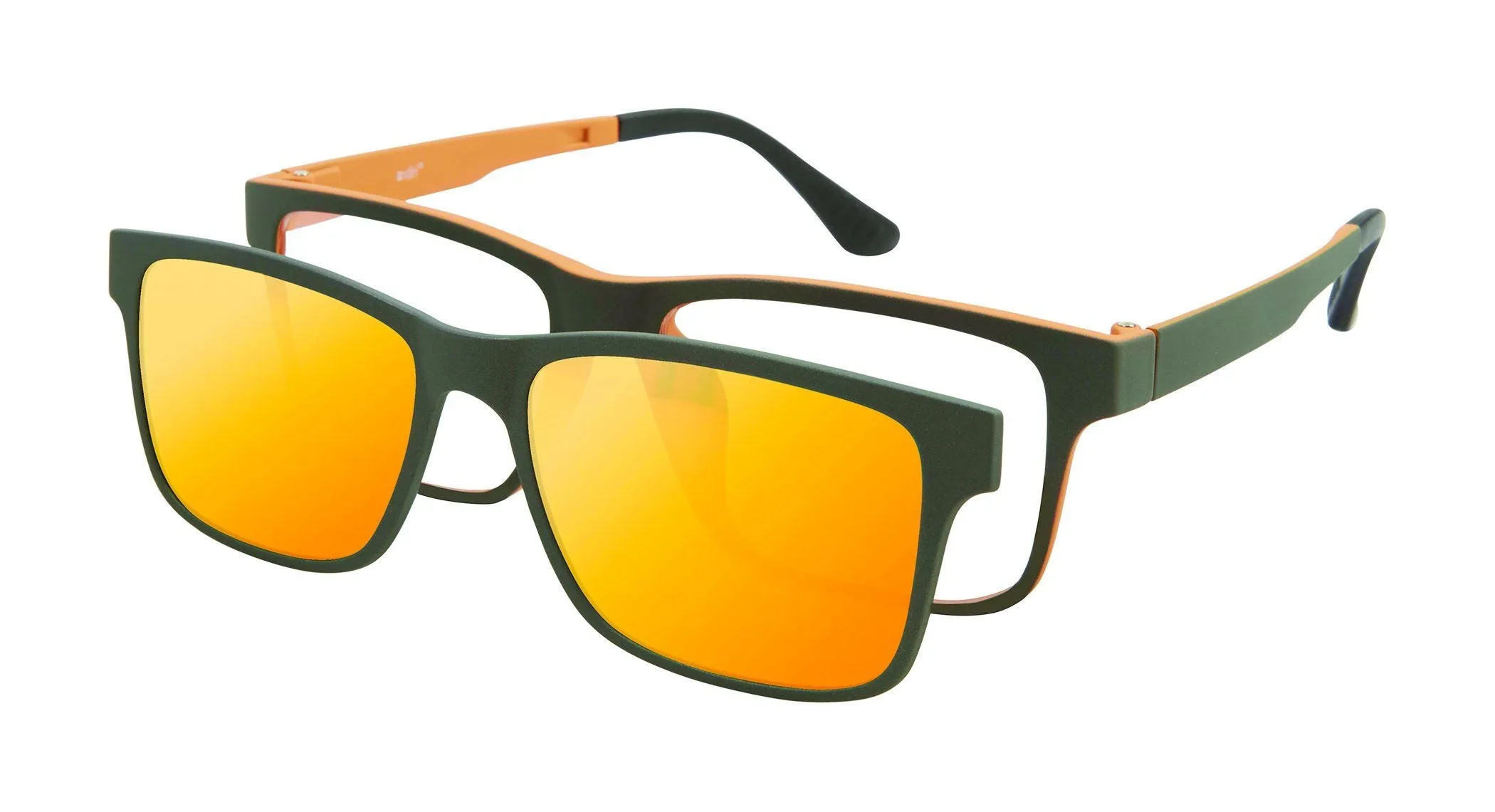 VC-2 Grey Pumpkin with Orange Mirrored Clip (Wholesale)