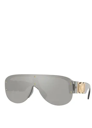 Versace Eyewear Oversized Visor Sunglasses
