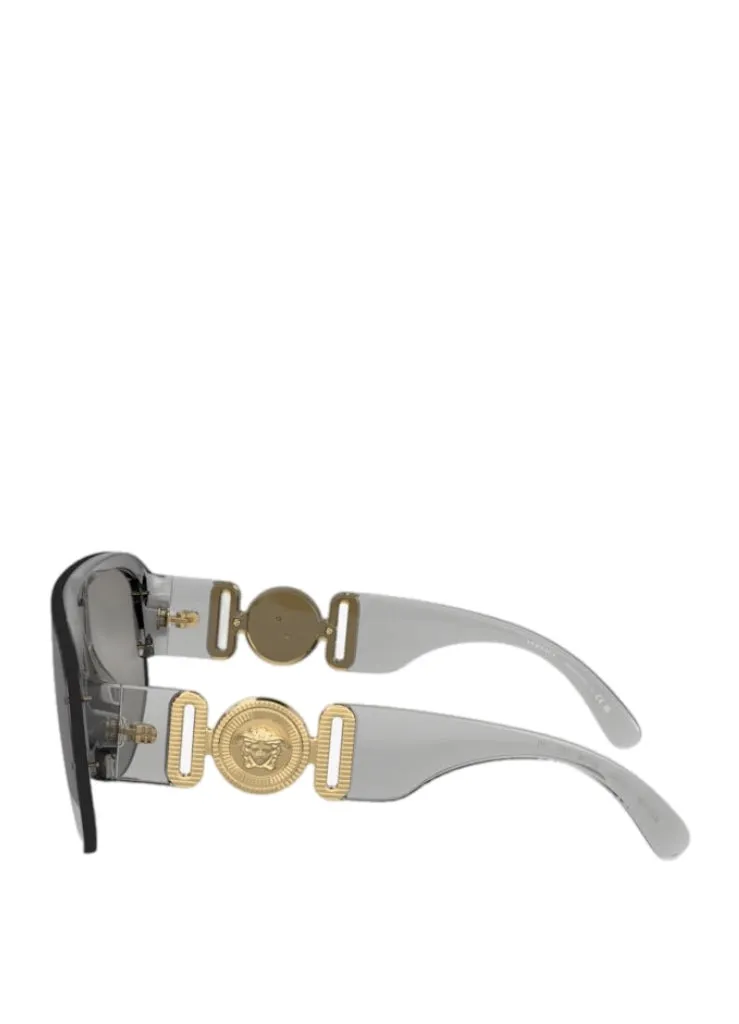 Versace Eyewear Oversized Visor Sunglasses