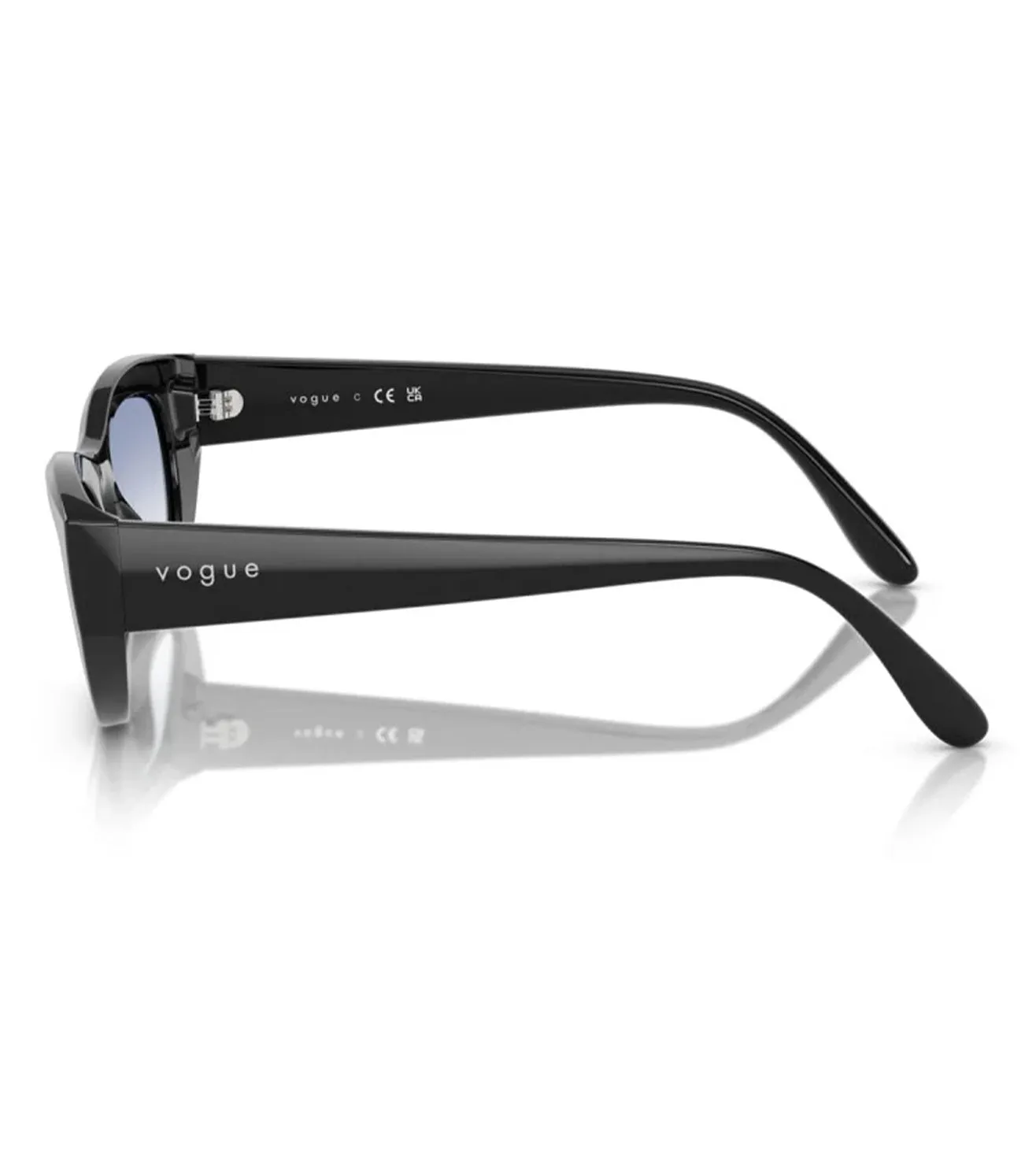 Vogue Women's Blue Shaded Cat-Eye Sunglasses