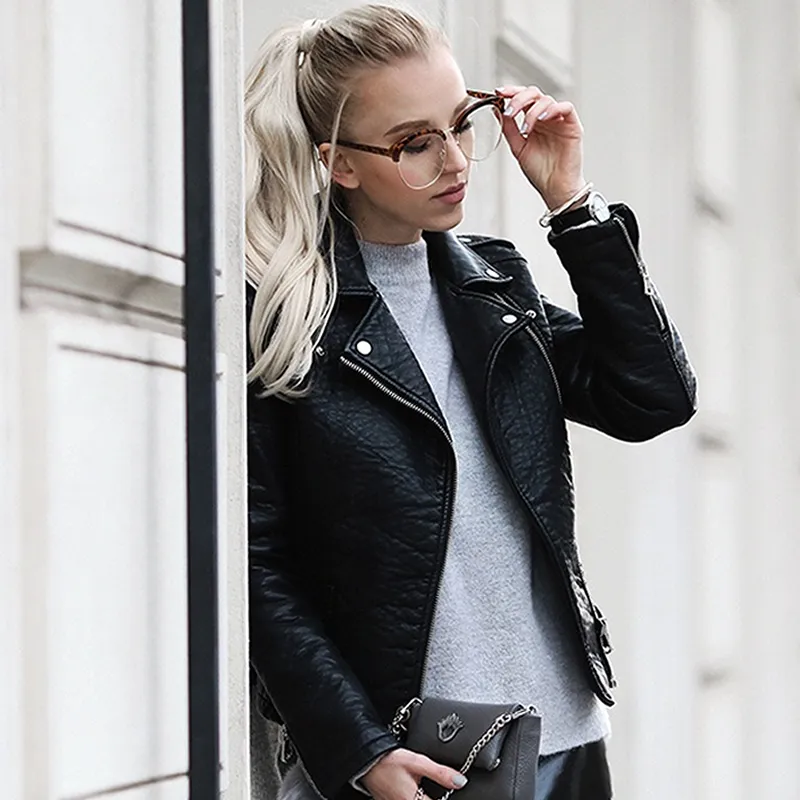 Women's Oversize Half Frame Clear Lens Glasses A650
