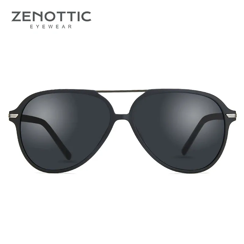 ZENOTTIC Aviator Polarized Sunglasses: Retro Style, Oversized Elegance, UV400 Protection