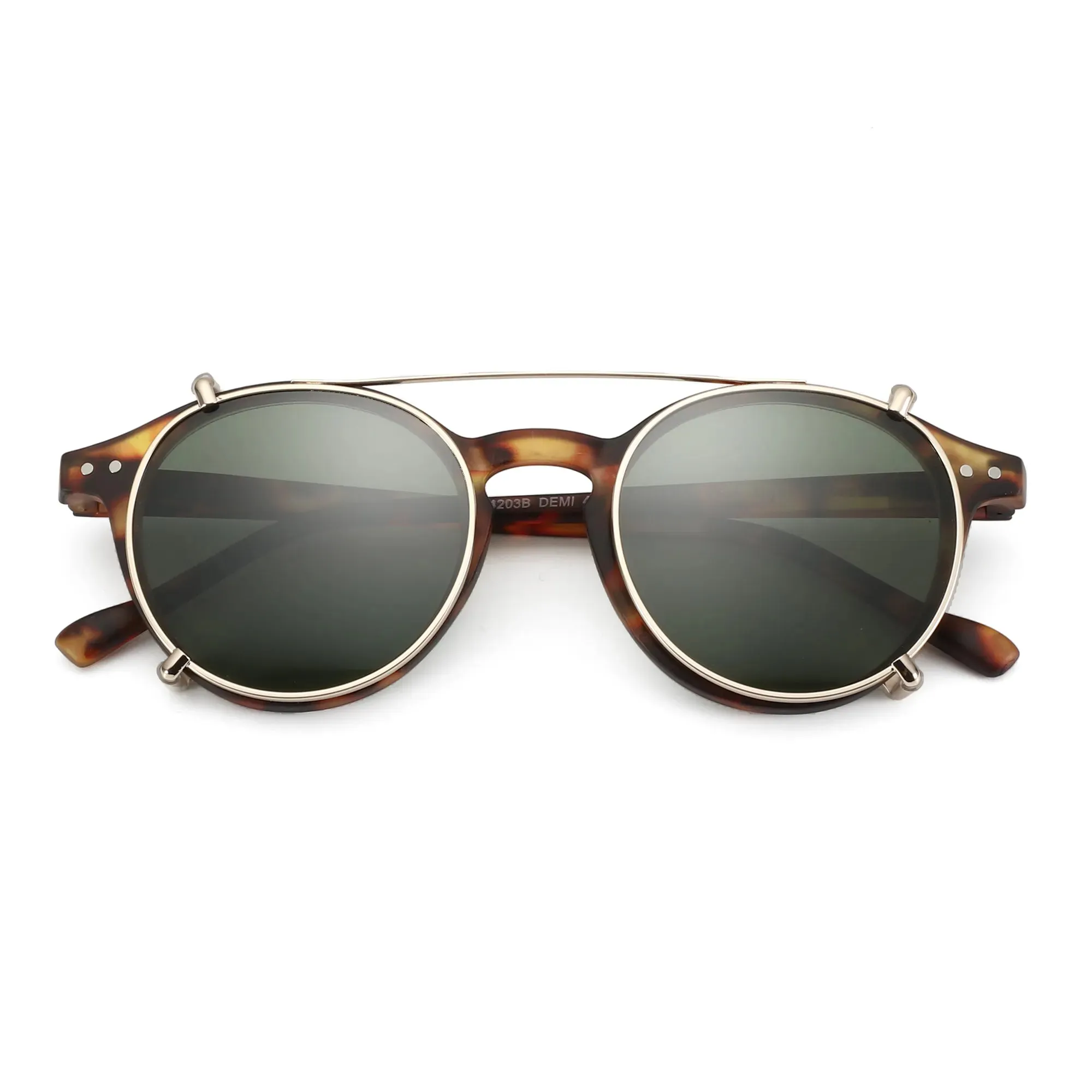 ZENOTTIC Steampunk Style Clip on Sunglasses