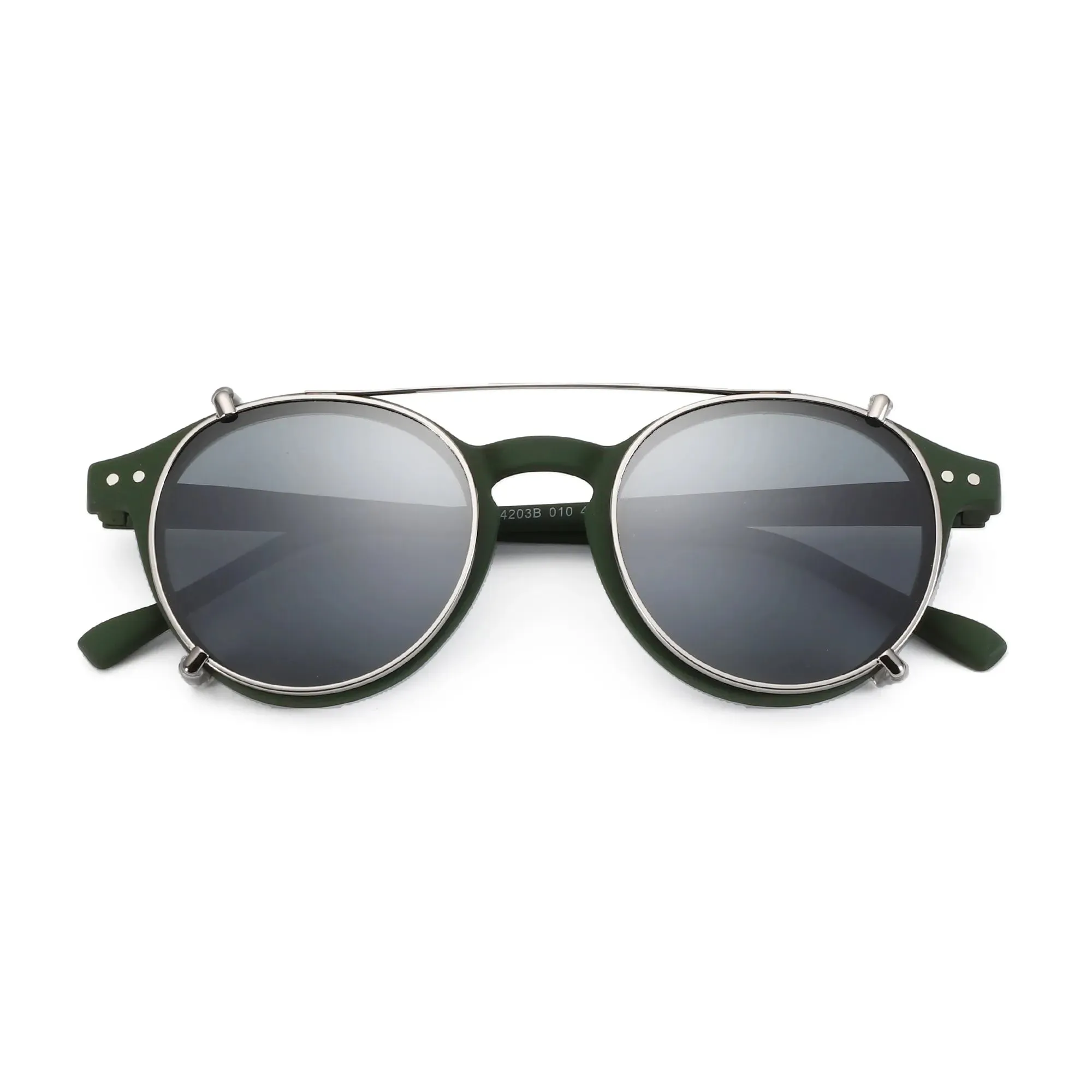 ZENOTTIC Steampunk Style Clip on Sunglasses
