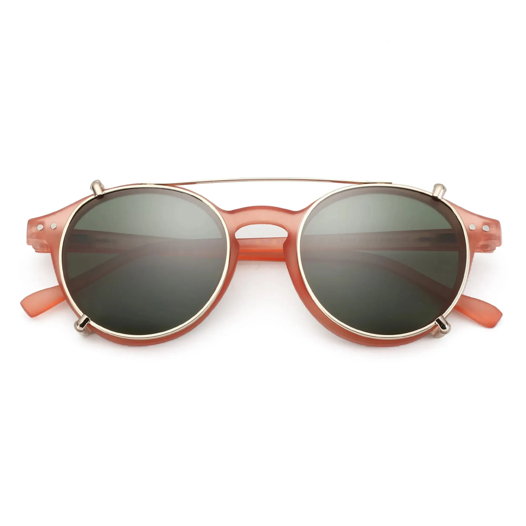 ZENOTTIC Steampunk Style Clip on Sunglasses