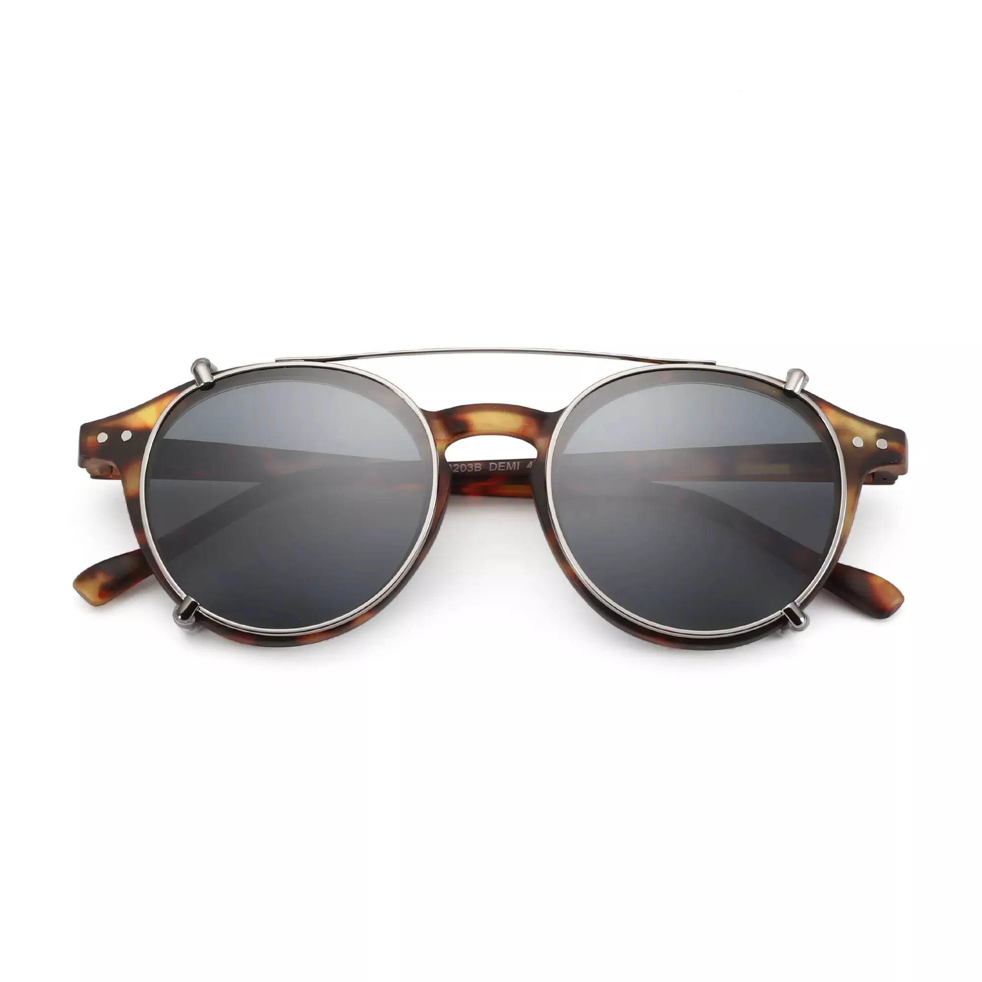 ZENOTTIC Steampunk Style Clip on Sunglasses
