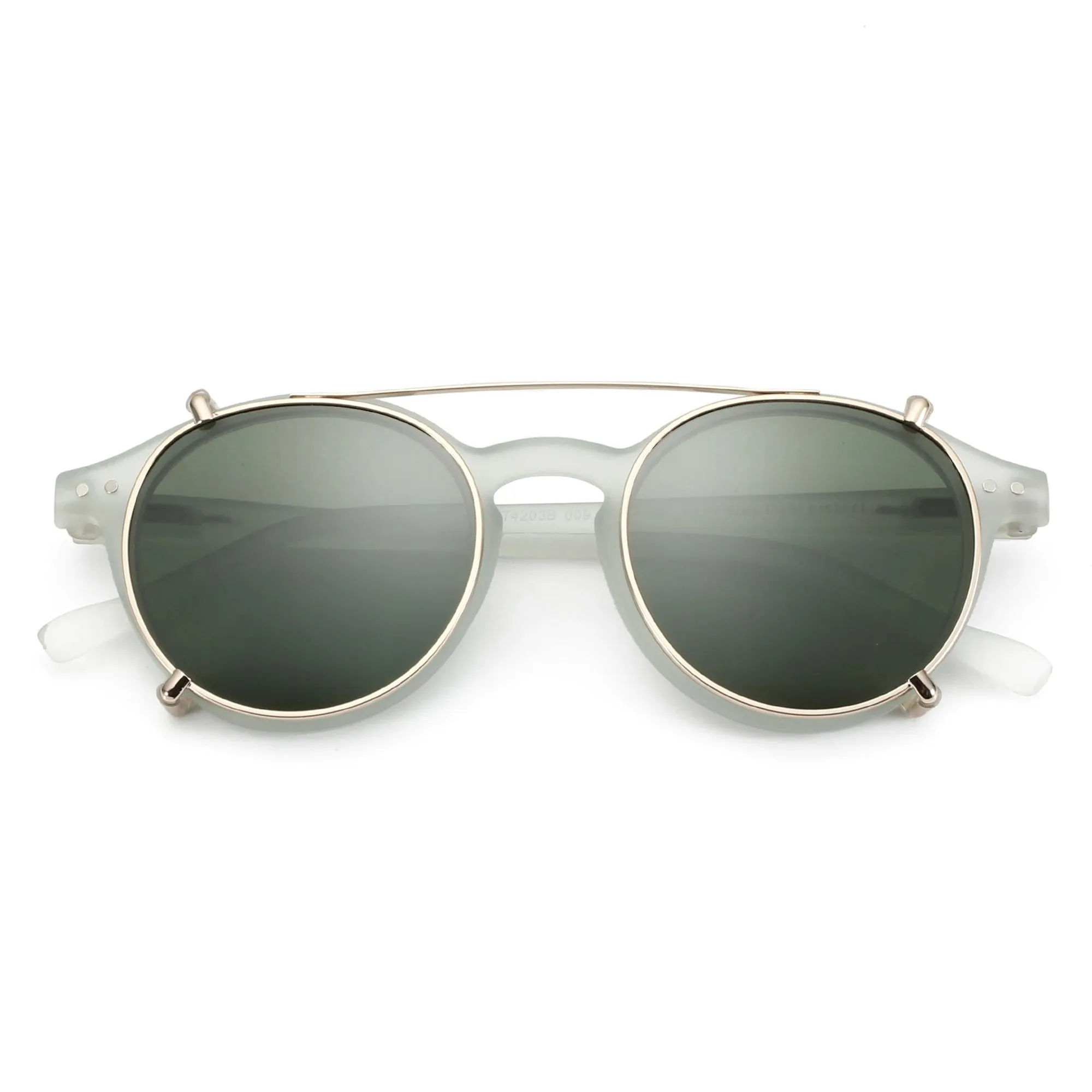 ZENOTTIC Steampunk Style Clip on Sunglasses
